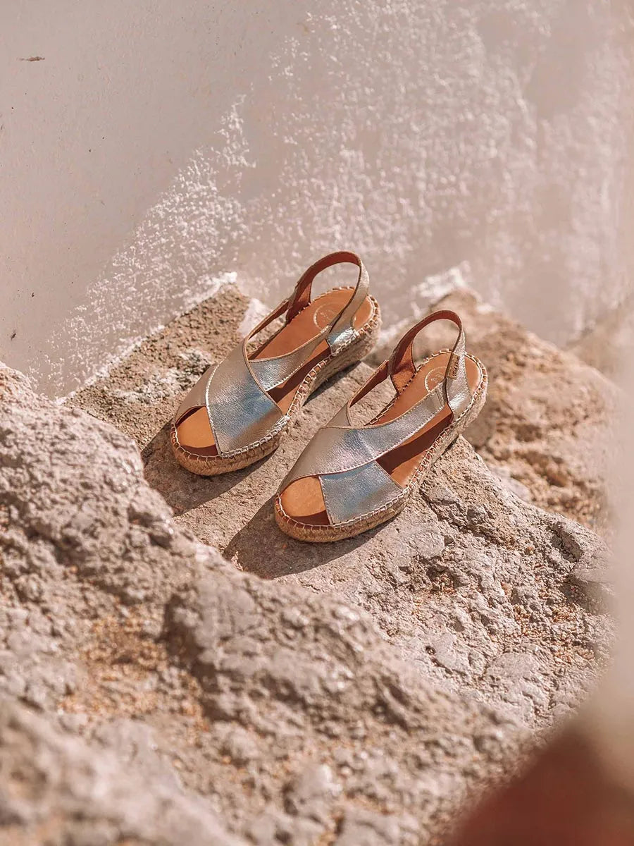 Jute cross sandal - ELDA-P