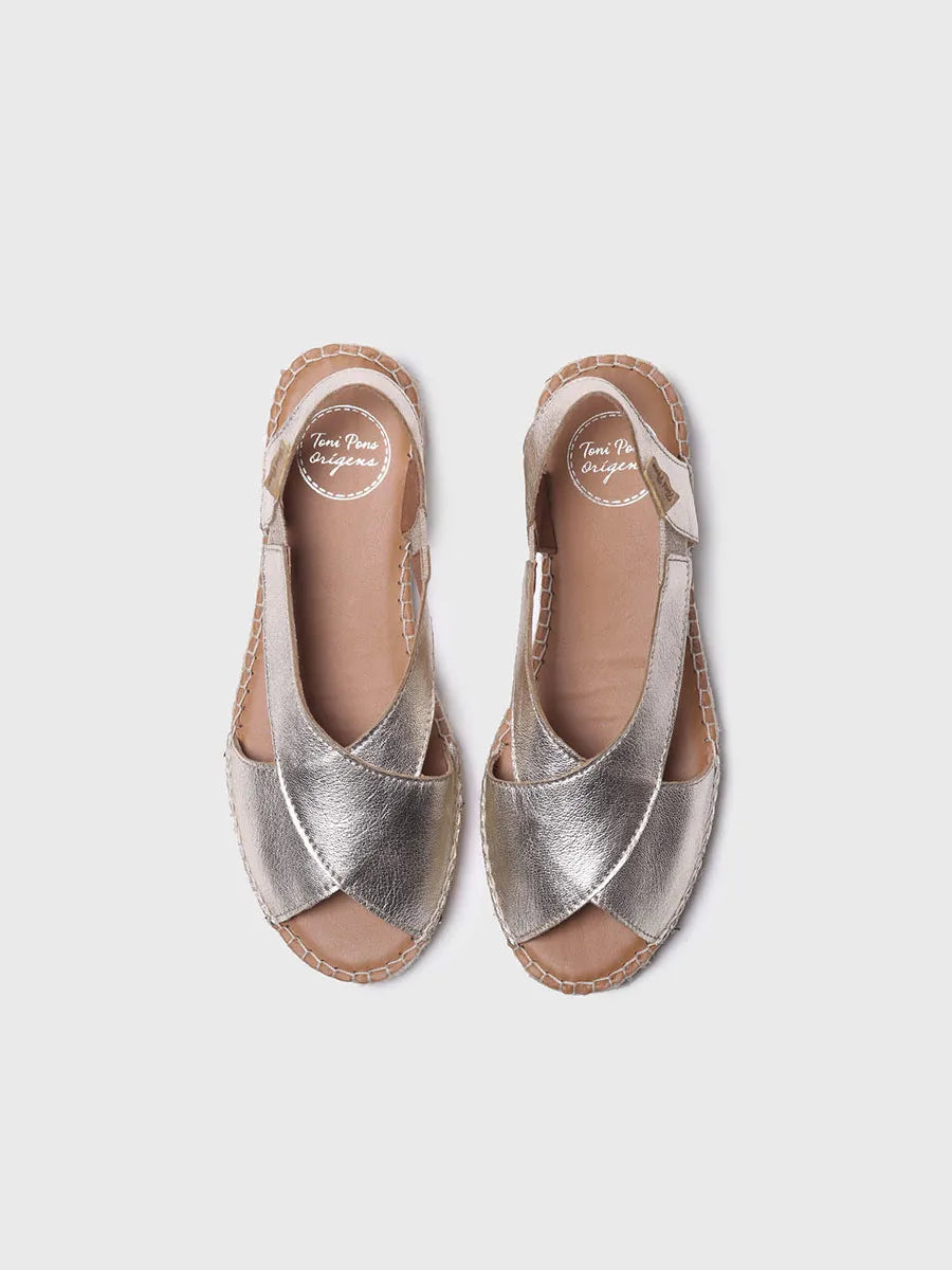 Jute cross sandal - ELDA-P