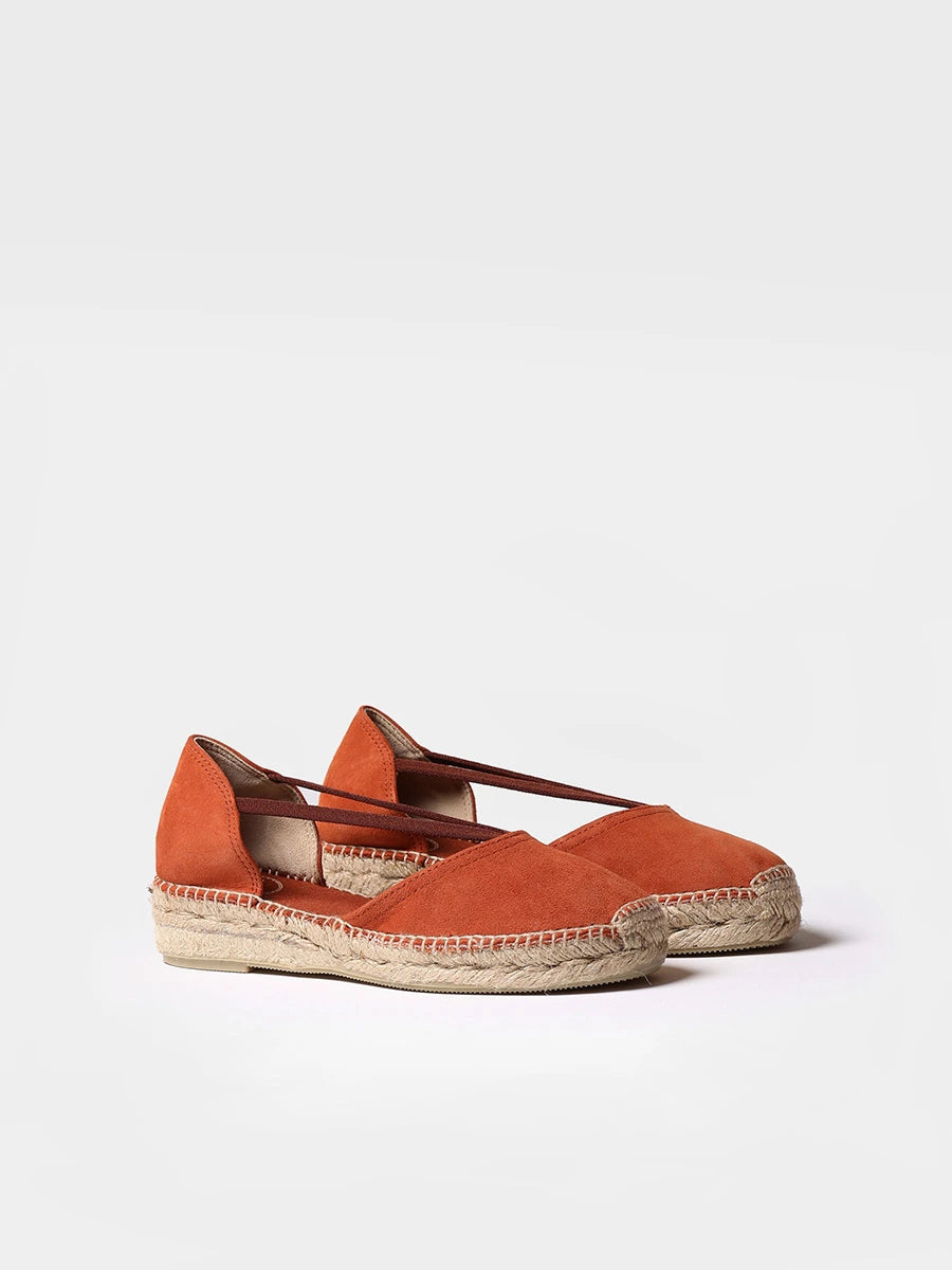 Suede espadrilles with straps - ERLA-A