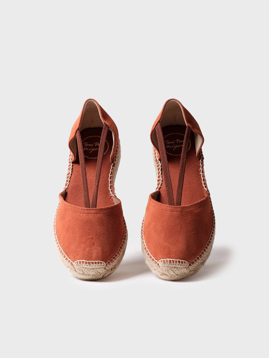 Suede espadrilles with straps - ERLA-A
