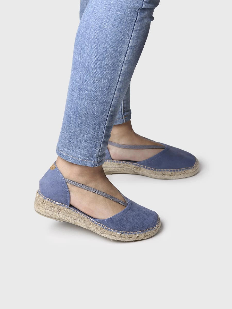 Suede espadrilles with straps - ERLA-A
