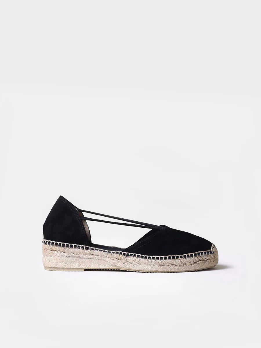 Suede espadrilles with straps - ERLA-A