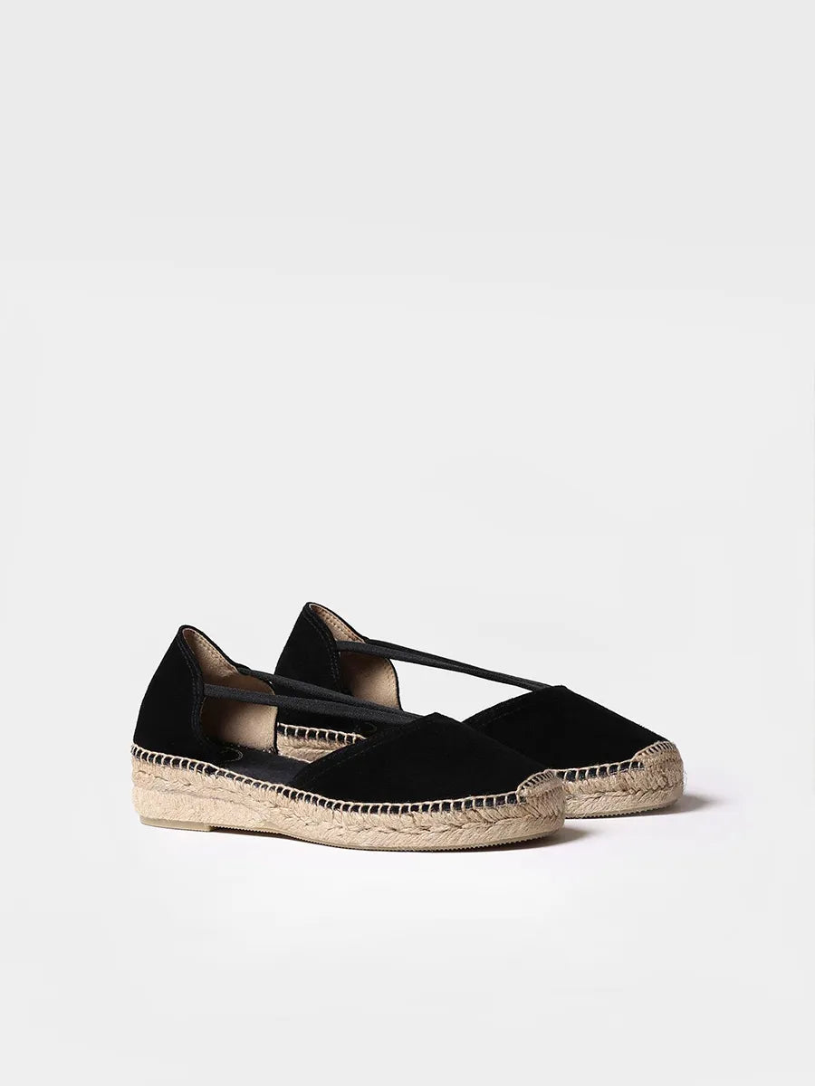 Suede espadrilles with straps - ERLA-A