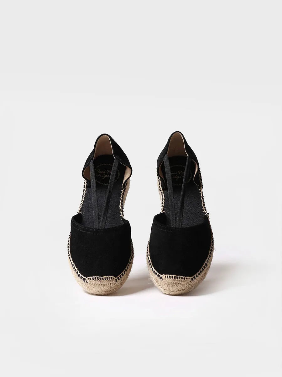 Suede espadrilles with straps - ERLA-A