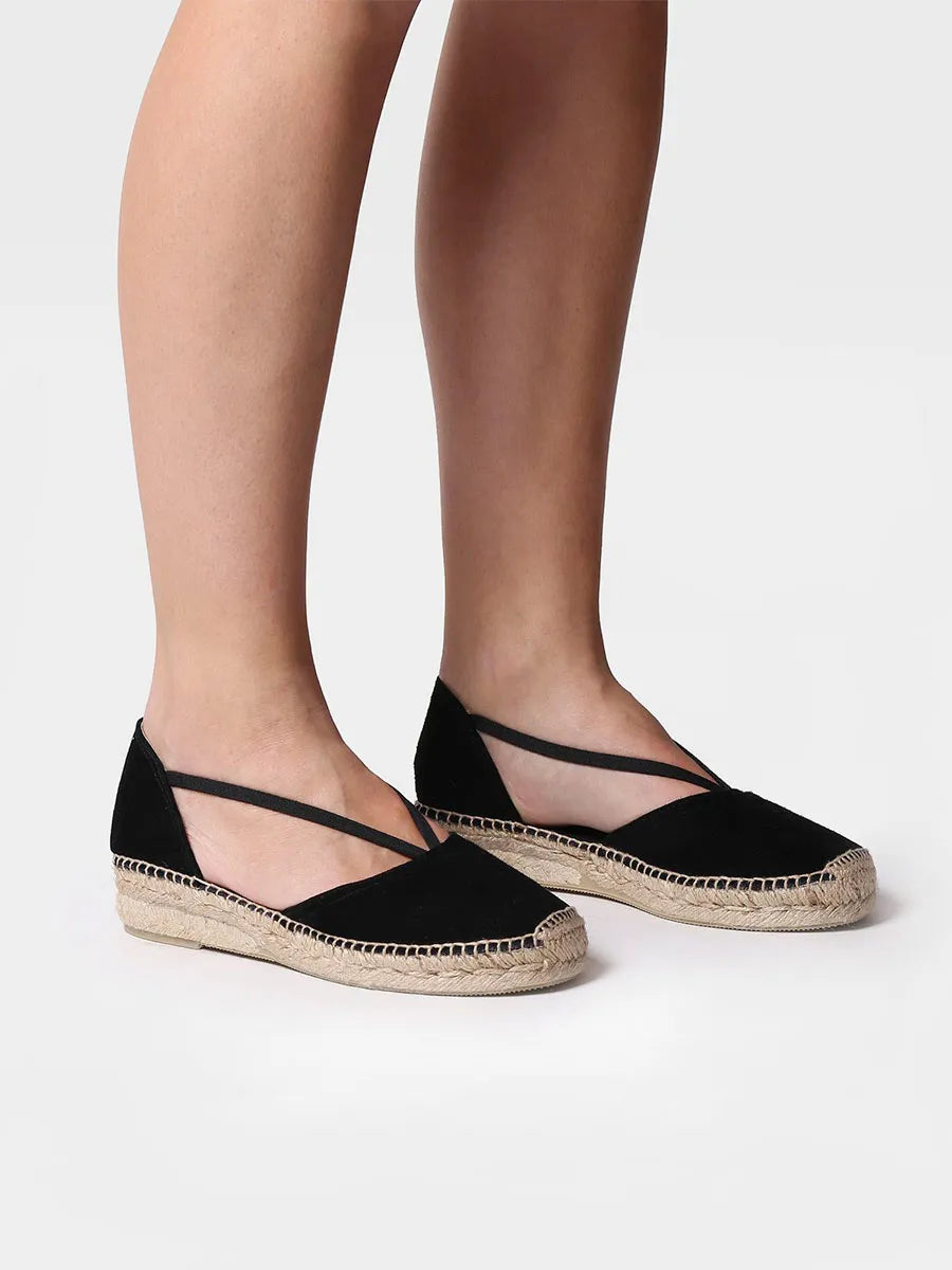 Suede espadrilles with straps - ERLA-A