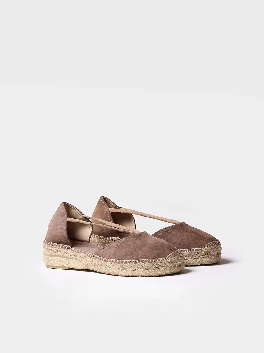Suede espadrilles with straps - ERLA-A