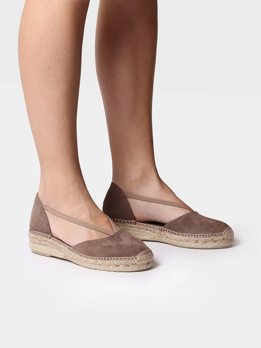 Suede espadrilles with straps - ERLA-A