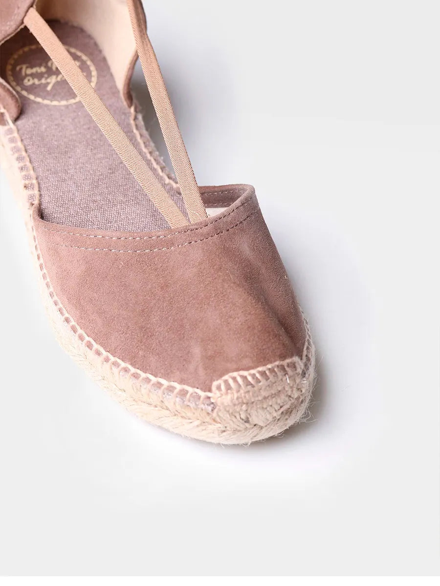 Suede espadrilles with straps - ERLA-A