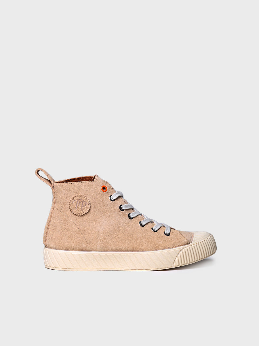Women's Ankle boot in Suede in Beige - GENOVA-SY
