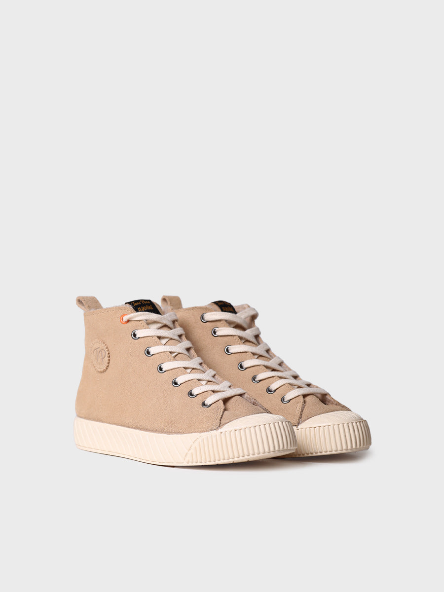 Women's Ankle boot in Suede in Beige - GENOVA-SY