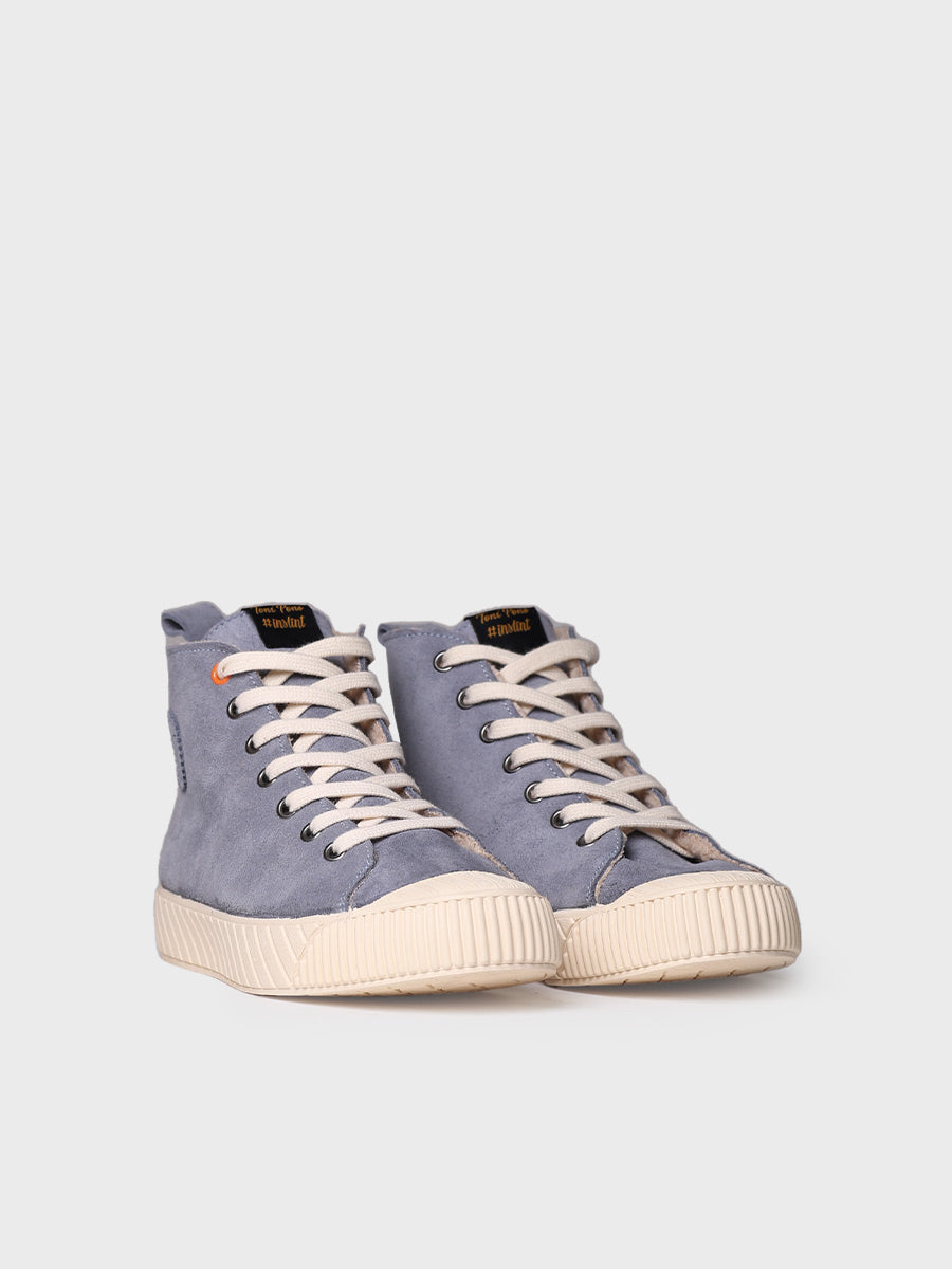 Women's Ankle boot in Suede in Beige - GENOVA-SY
