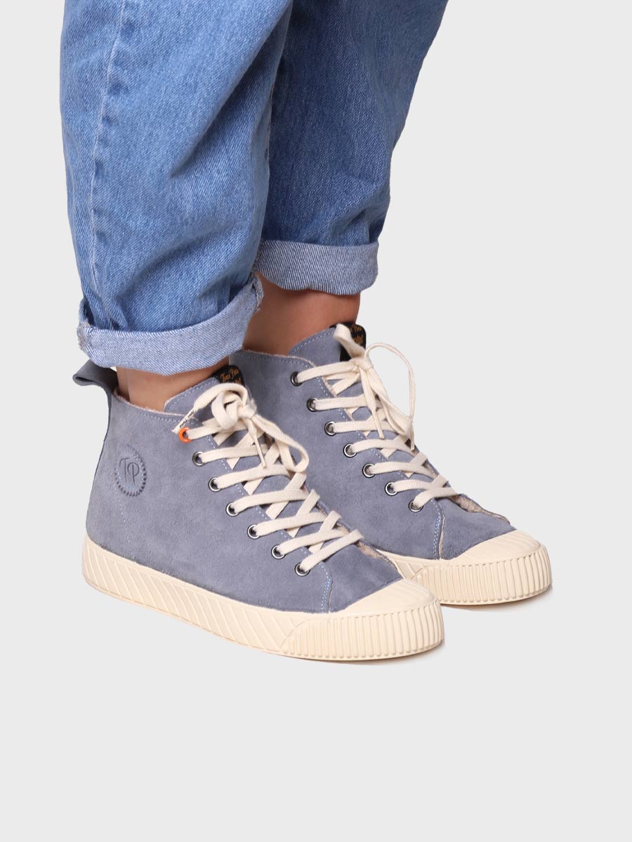 Women's Ankle boot in Suede in Beige - GENOVA-SY