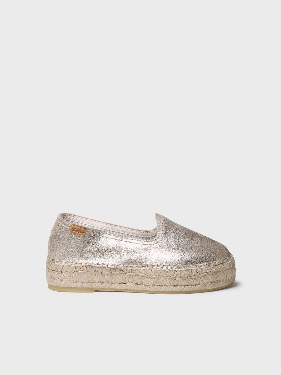 Closed espadrille for women in suede with jute sole - KEIRA