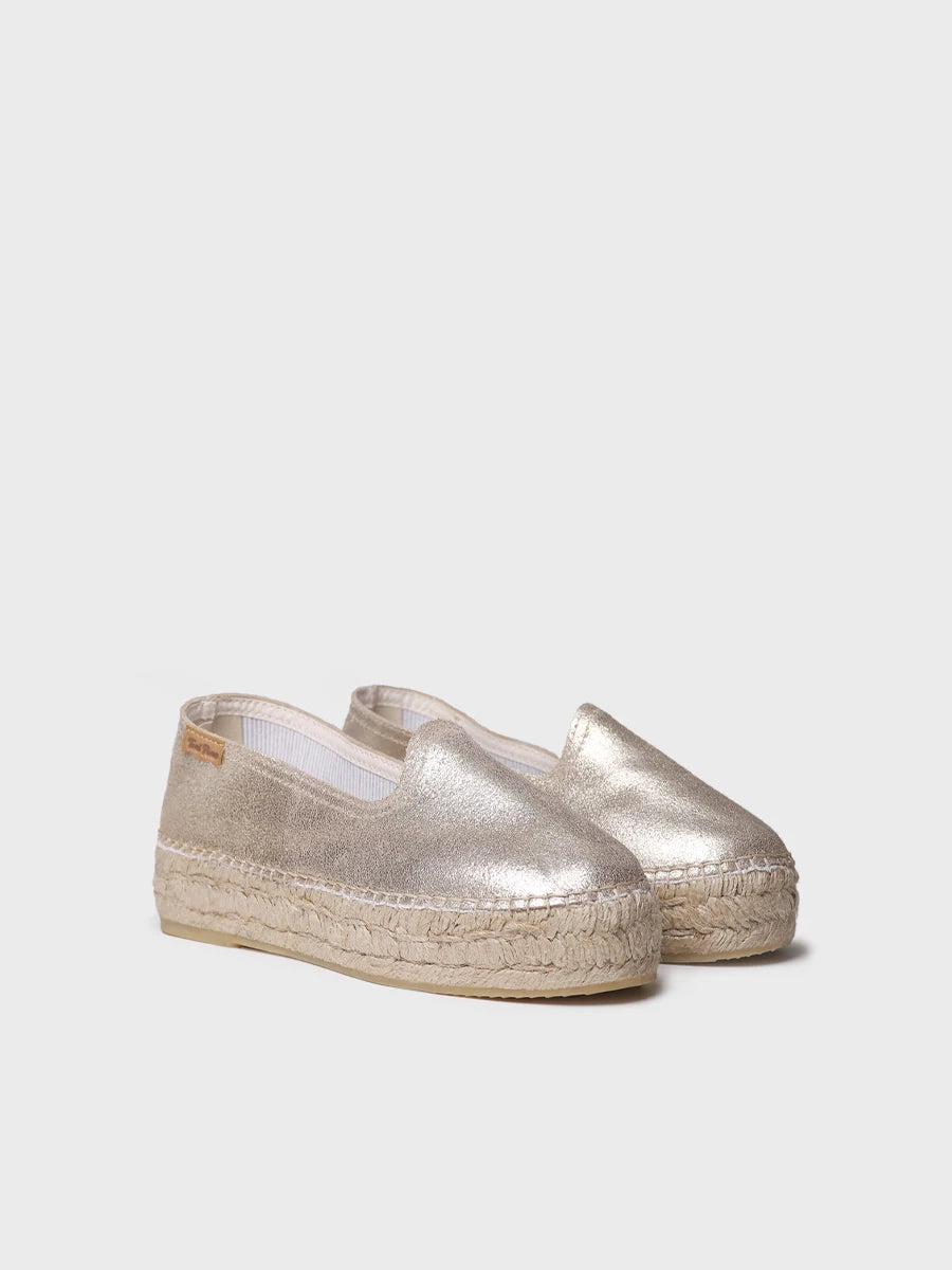 Closed espadrille for women in suede with jute sole - KEIRA