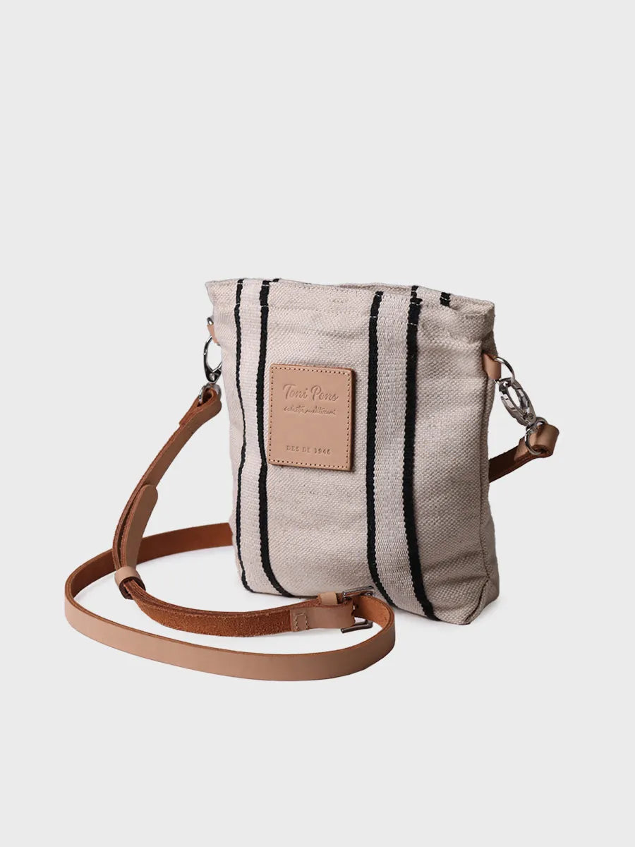 Jute and cotton shopper bag - LENA