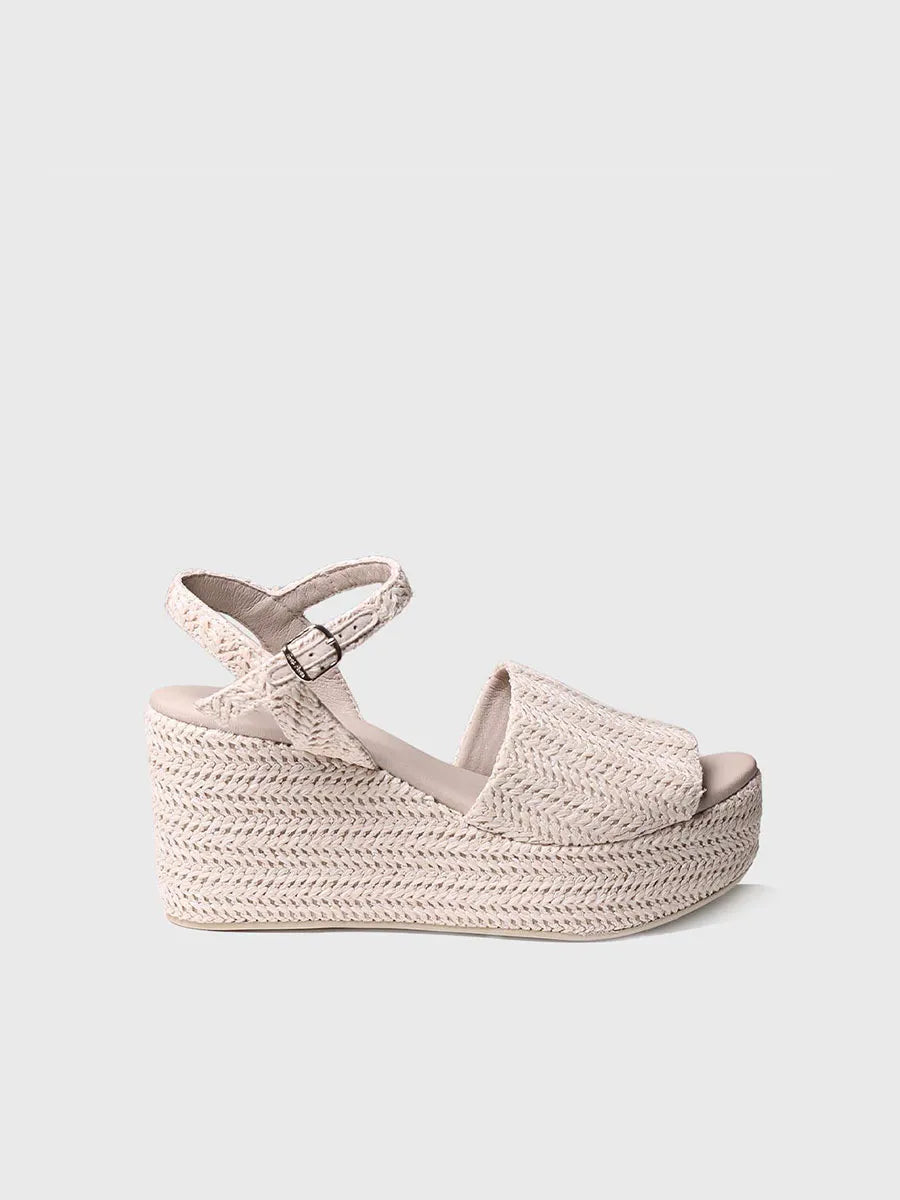 Natural platform sandal - TRIANA