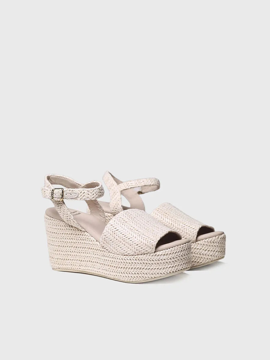 Natural platform sandal - TRIANA