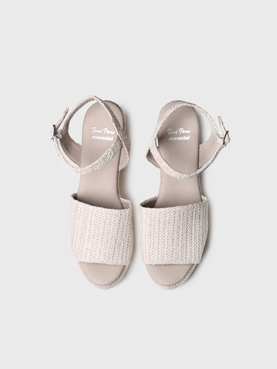 Natural platform sandal - TRIANA