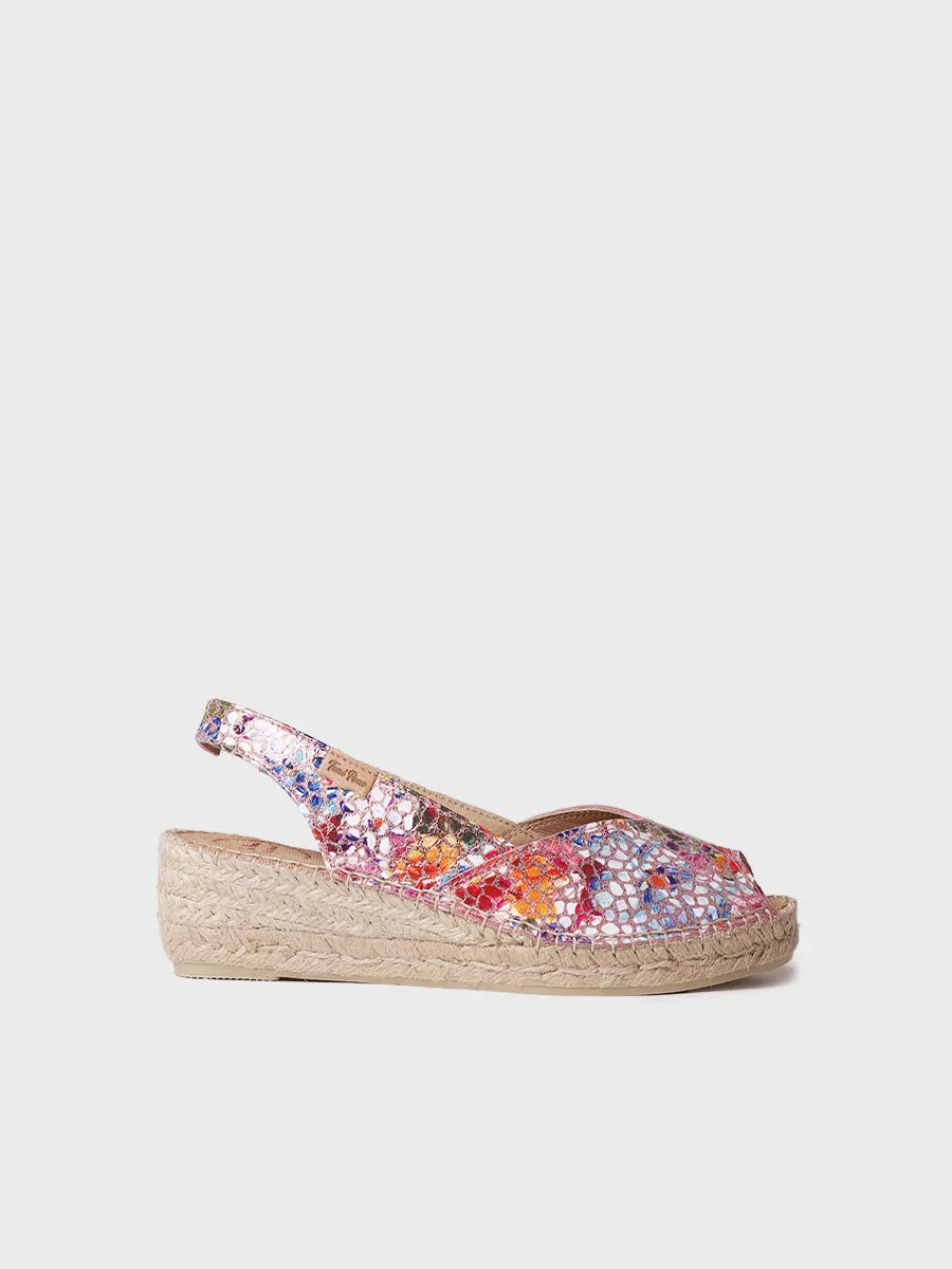 Leather wedge espadrilles - BERNIA-PM