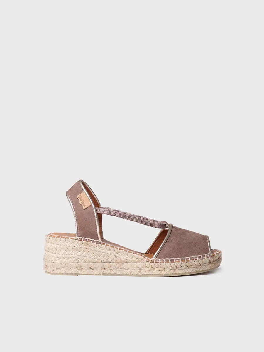 Women's suede wedge espadrilles - BILDA