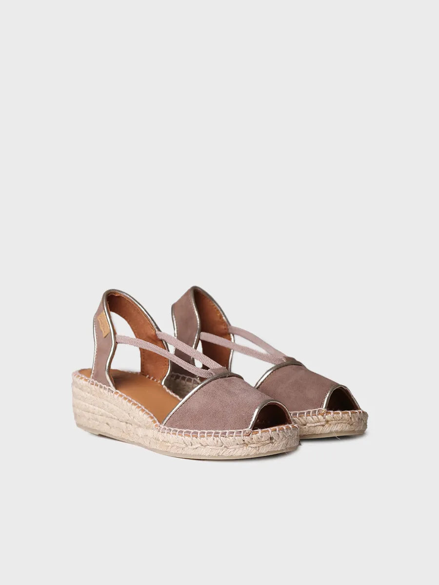 Women's suede wedge espadrilles - BILDA