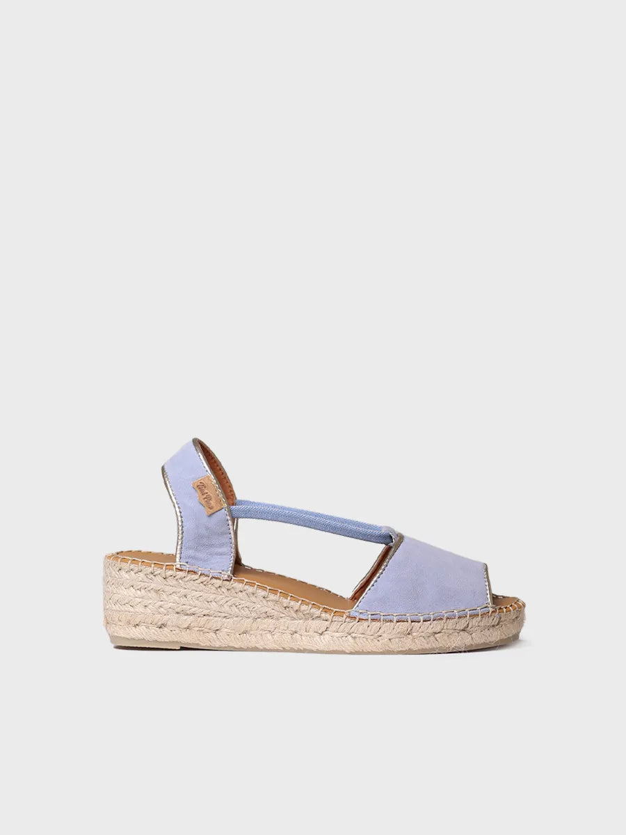 Women's suede wedge espadrilles - BILDA