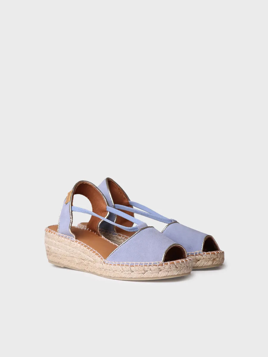 Women's suede wedge espadrilles - BILDA