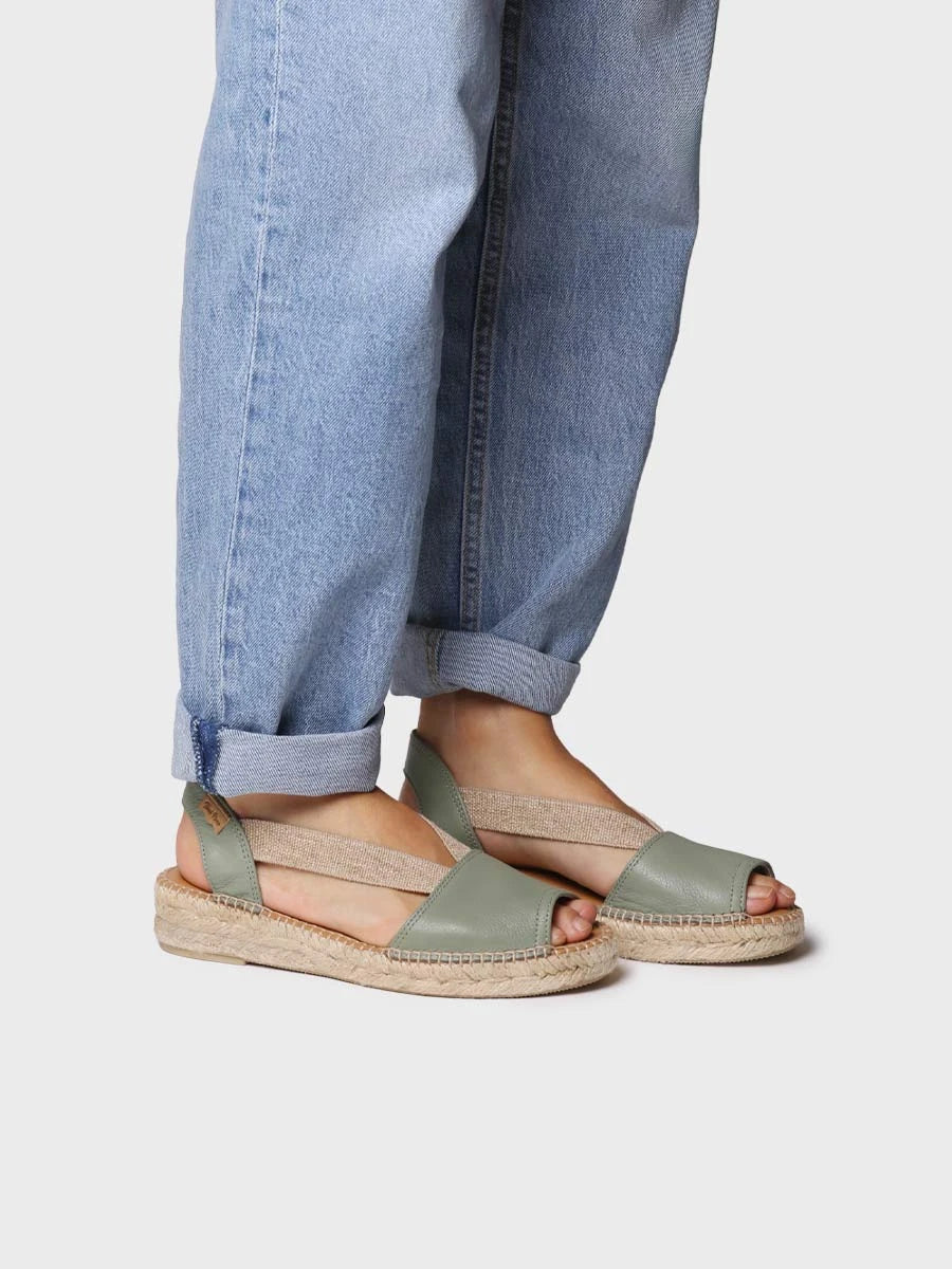 Flat leather sandal - ETNA