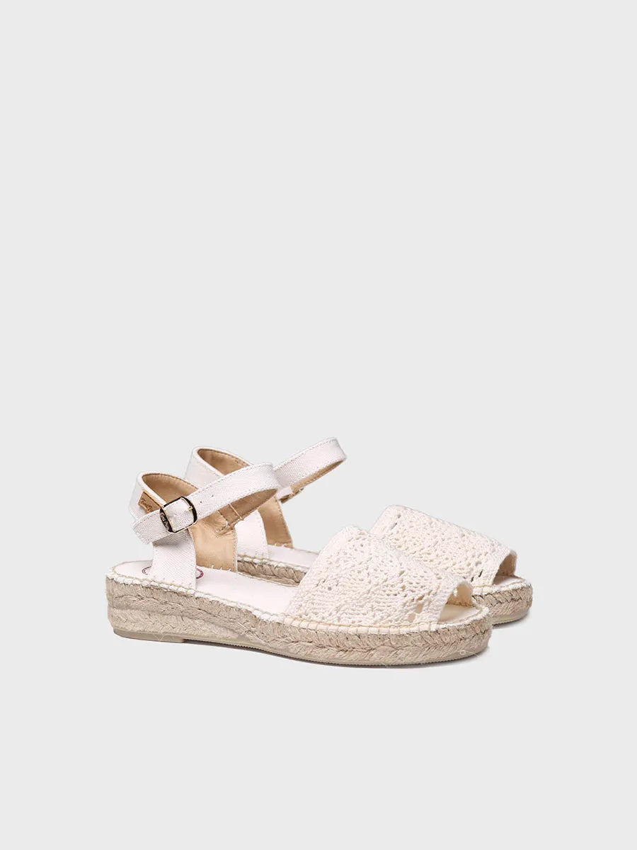 Embroidered sandal - EULALIA