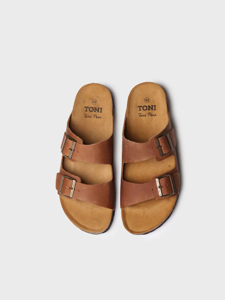 Men's sandal with buckle - GER-PE