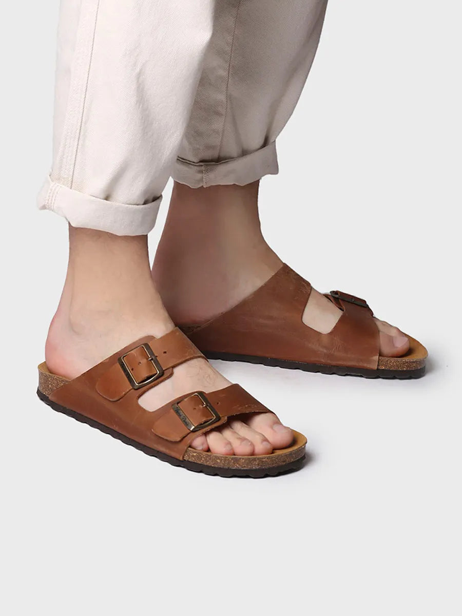 Men's sandal with buckle - GER-PE