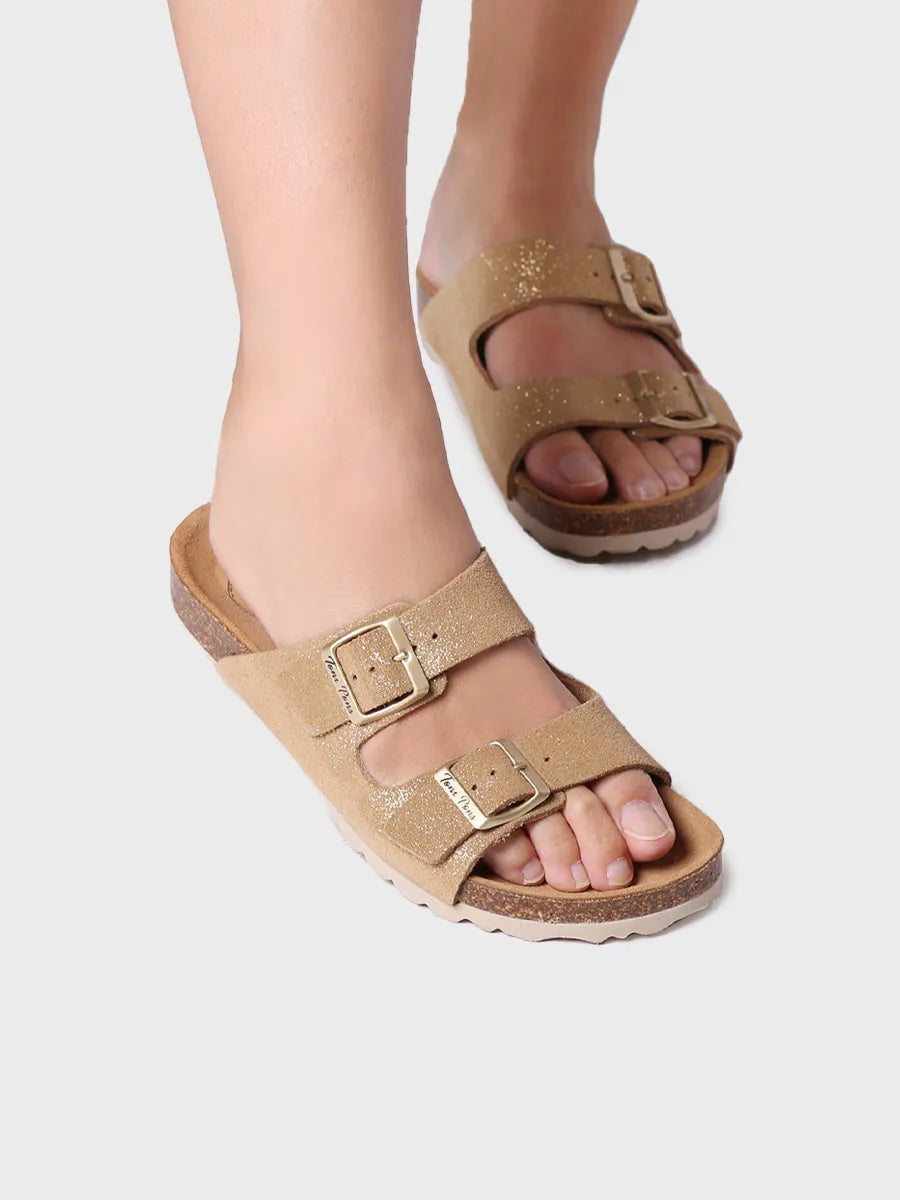 Women's Double Buckle Sandal - GHANA-QT