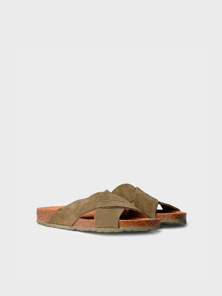 Men's BIO sandal with crossed straps - GOL-QT
