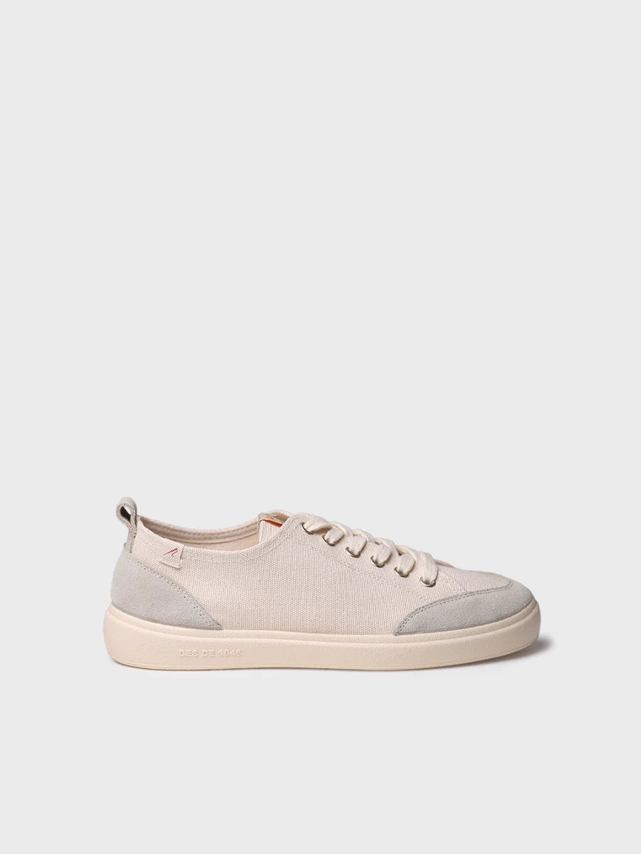 Women's cotton trainer shoe with laces - IBAR