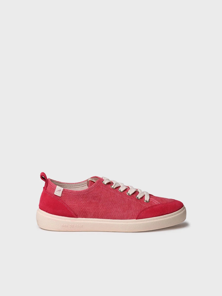 Women's cotton trainer shoe with laces - IBAR