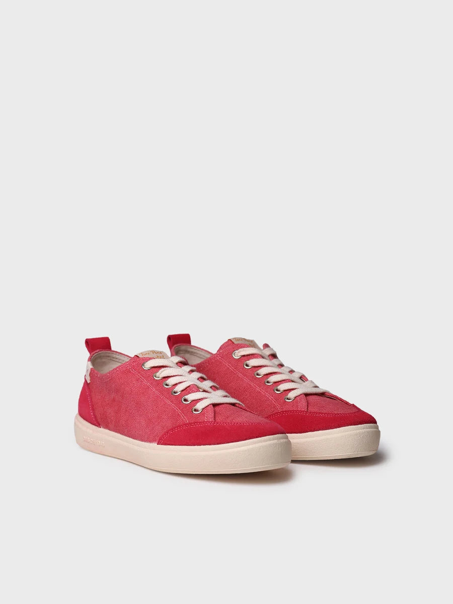 Women's cotton trainer shoe with laces - IBAR