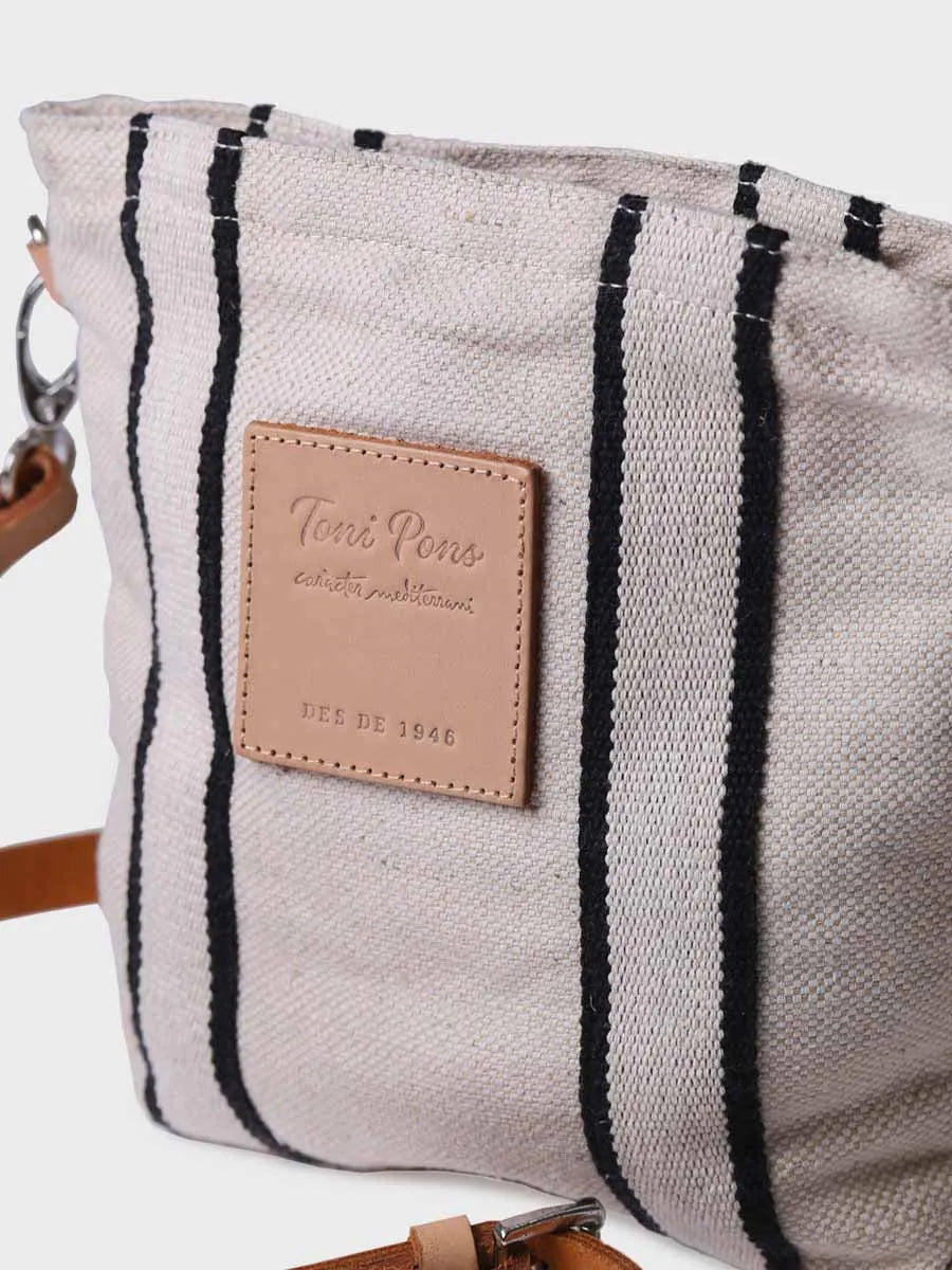Jute and cotton shopper bag - LENA
