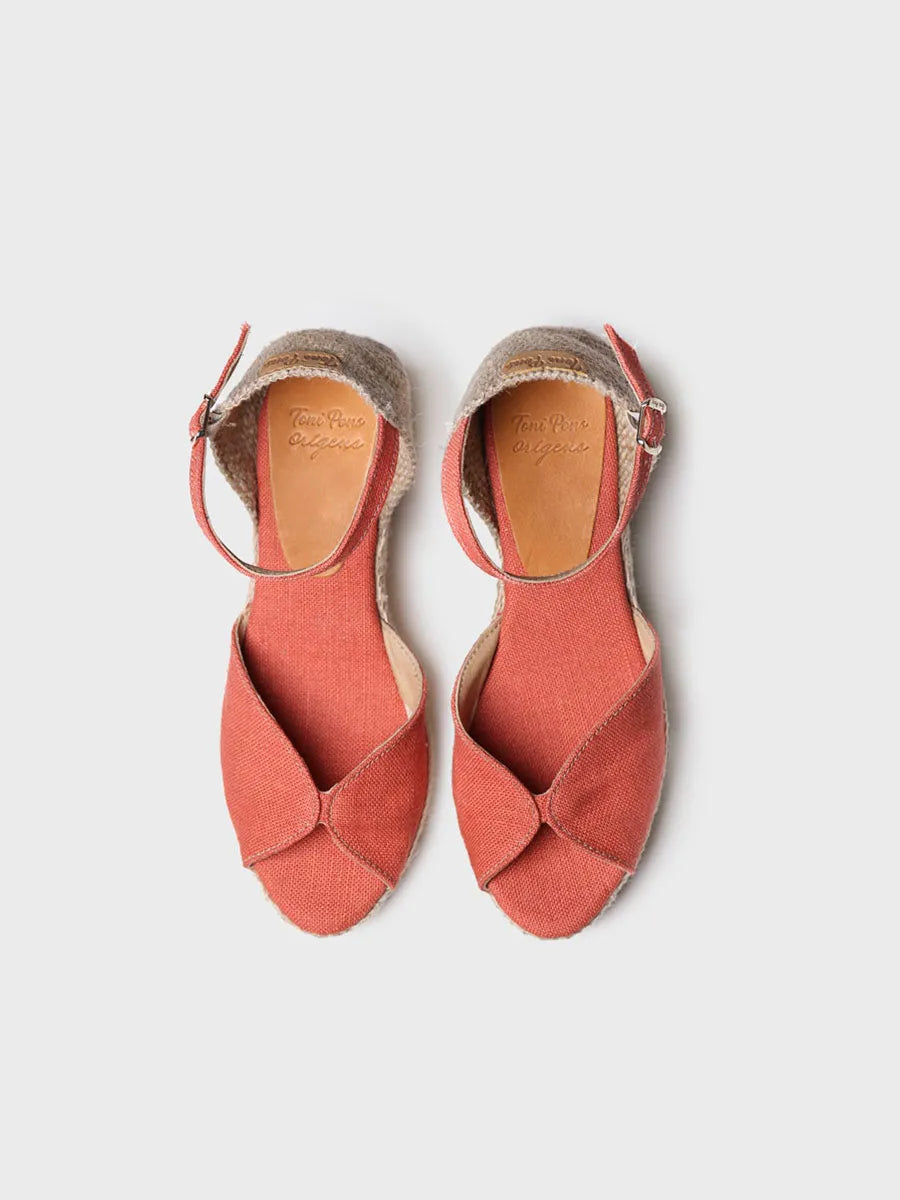 Wedge espadrilles with buckle - LUA-NT