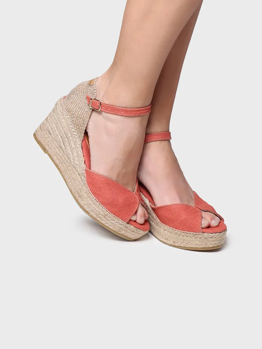 Wedge espadrilles with buckle - LUA-NT