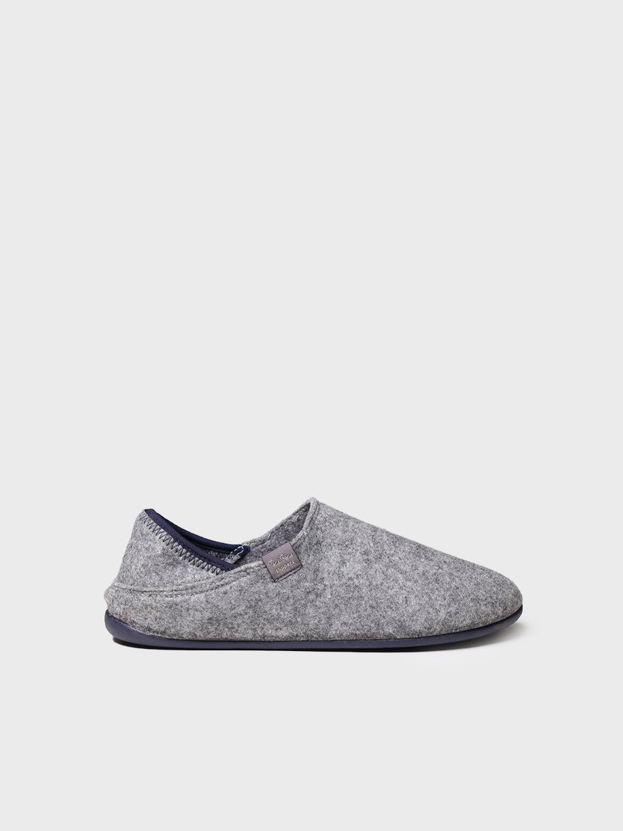 Men's Closed Slipper in Recycled Felt - NEPAL-FR