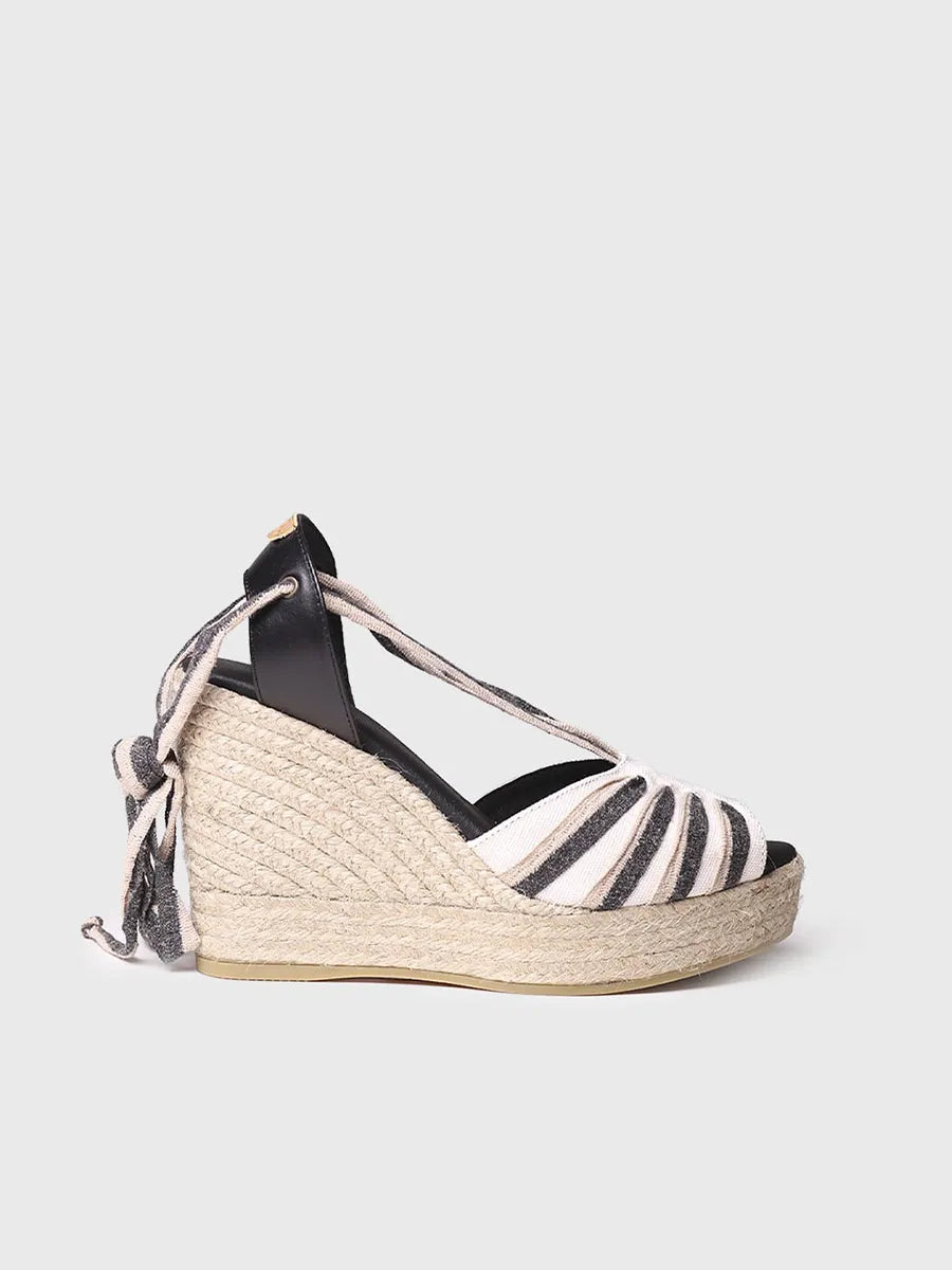 High wedge sandal with straps - PALS-NC