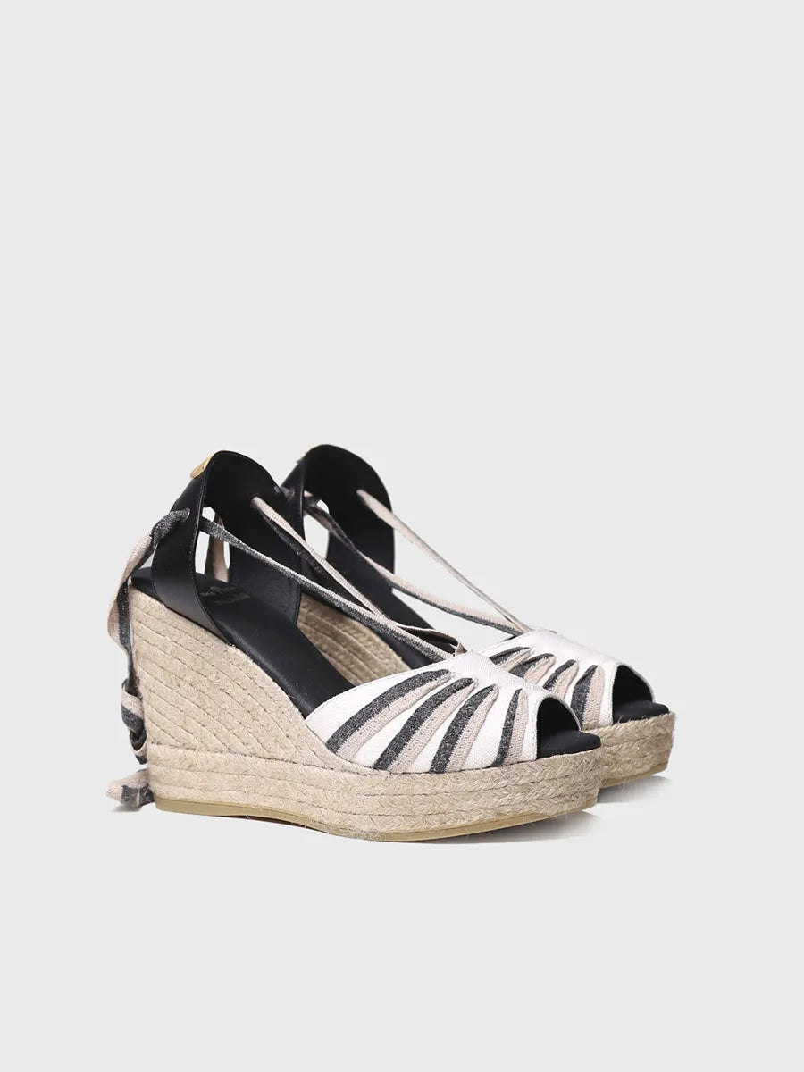 High wedge sandal with straps - PALS-NC