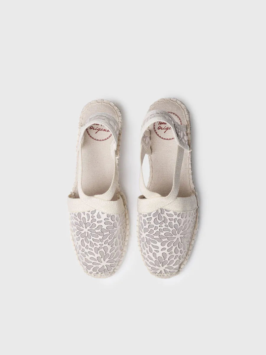 Medium wedge espadrilles with embroidery - TERRA-IK