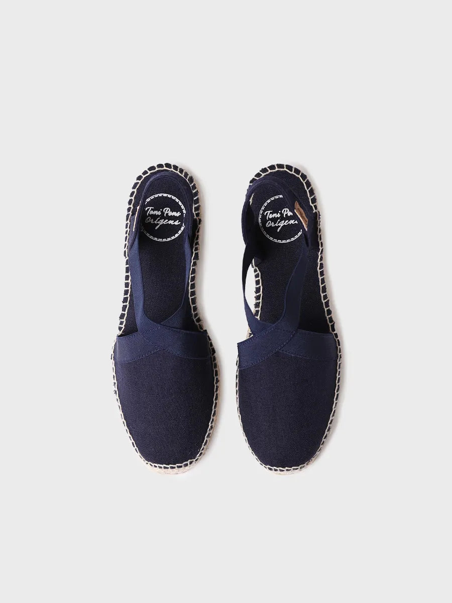 Vegan flat espadrille with straps - VERONA